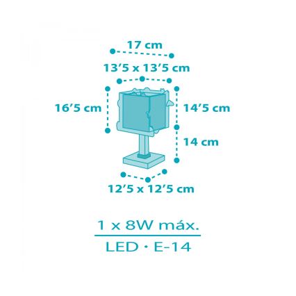 Dalber 63351N - LED bērnu lampiņa ROCKET 1xG4/4W/230V daudzkrāsaina