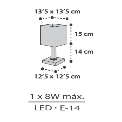Dalber 63371 - Bērnu lampiņa LITTLE PIXEL 1xE14/8W/230V