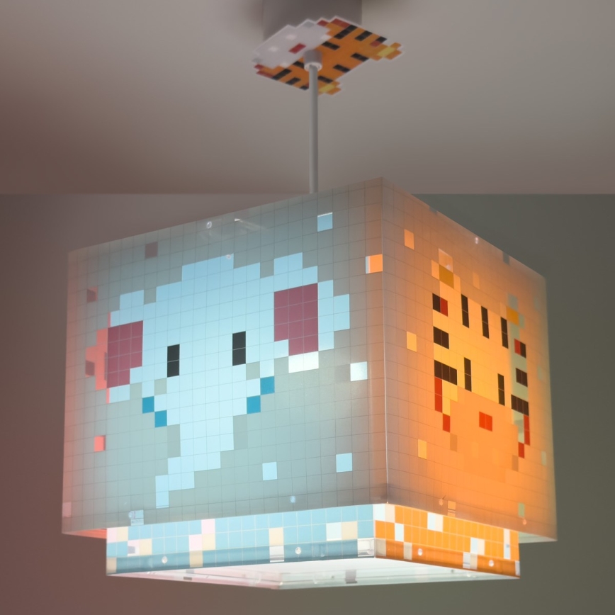 Dalber 63372 - Bērnu lustra LITTLE PIXEL 1xE27/15W/230V