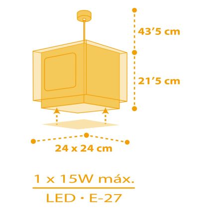 Dalber 63402 - Bērnu lustra MY FARM 1xE27/15W/230V