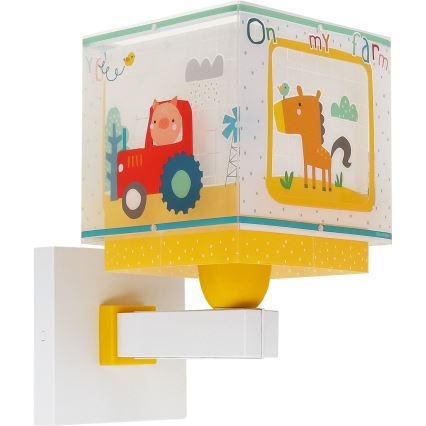 Dalber 63409 - Bērnu sienas lampa MY FARM 1xE27/15W/230V