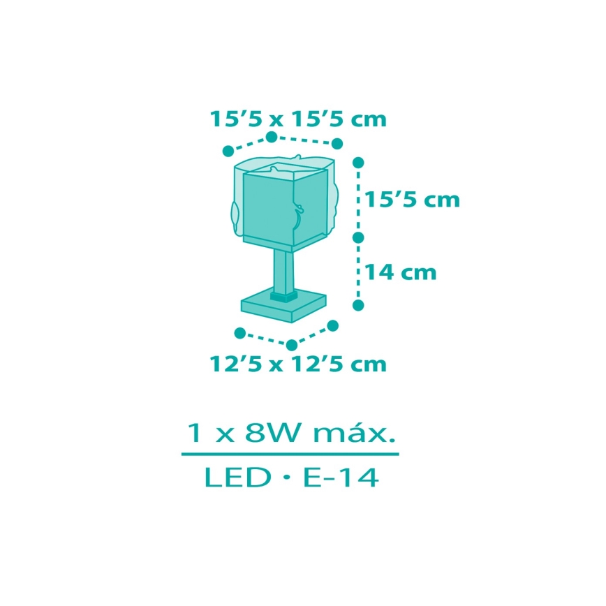 Dalber 63441N - LED bērnu lampiņa MERMAIDS 1xG4/4W/230V daudzkrāsaina