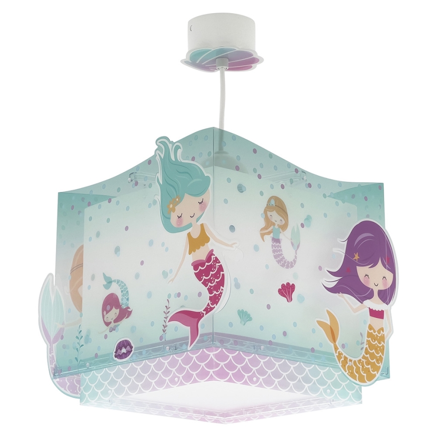 Dalber 63442 - Bērnu lustra MERMAIDS 1xE27/60W/230V