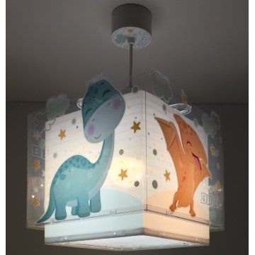 Dalber 63452 - Bērnu griestu lampa BABY DINOS 1xE27/15W/230V daudzkrāsaina