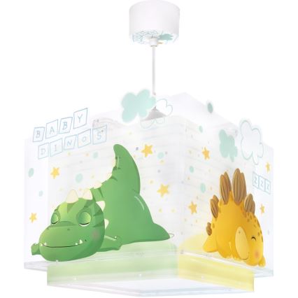 Dalber 63452 - Bērnu griestu lampa BABY DINOS 1xE27/15W/230V daudzkrāsaina