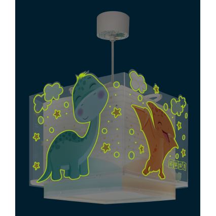 Dalber 63452 - Bērnu griestu lampa BABY DINOS 1xE27/15W/230V daudzkrāsaina