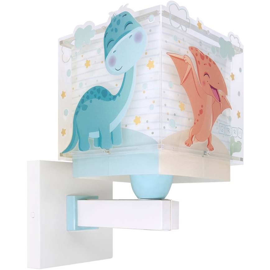 Dalber 63459 - Bērnu sienas lampa BABY DINOS 1xE27/15W/230V daudzkrāsaina