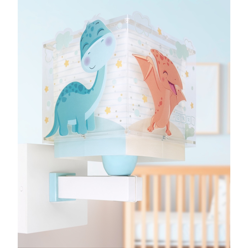 Dalber 63459 - Bērnu sienas lampa BABY DINOS 1xE27/15W/230V daudzkrāsaina