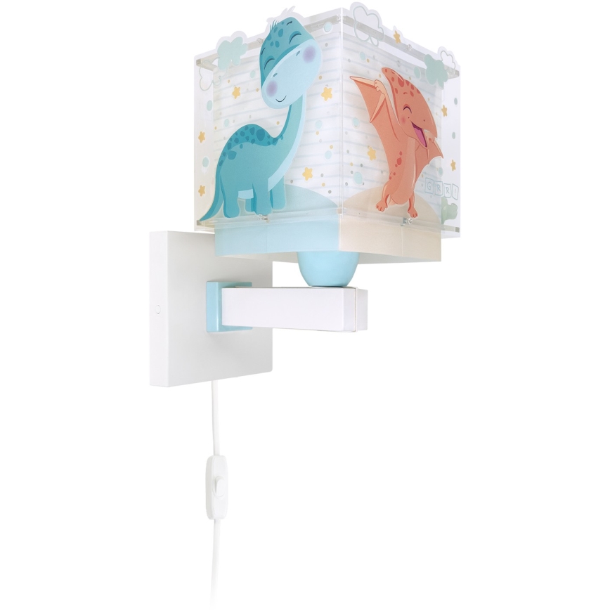 Dalber 63459 - Bērnu sienas lampa BABY DINOS 1xE27/15W/230V daudzkrāsaina