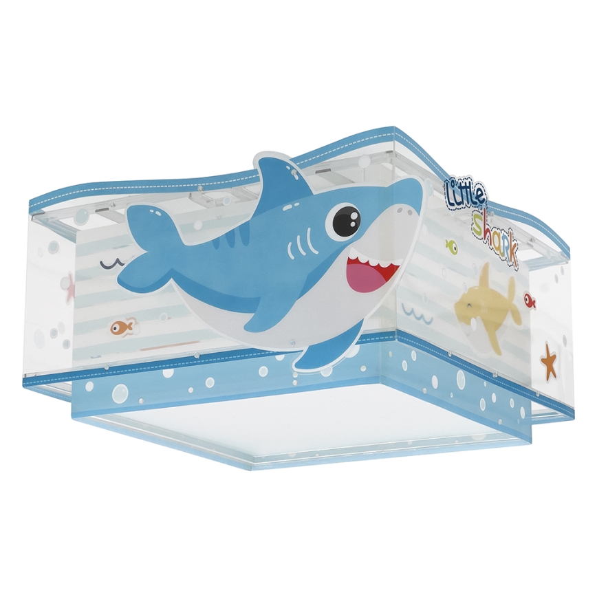 Dalber 63476 - Bērnu griestu lampa BABY SHARK 2xE27/60W/230V