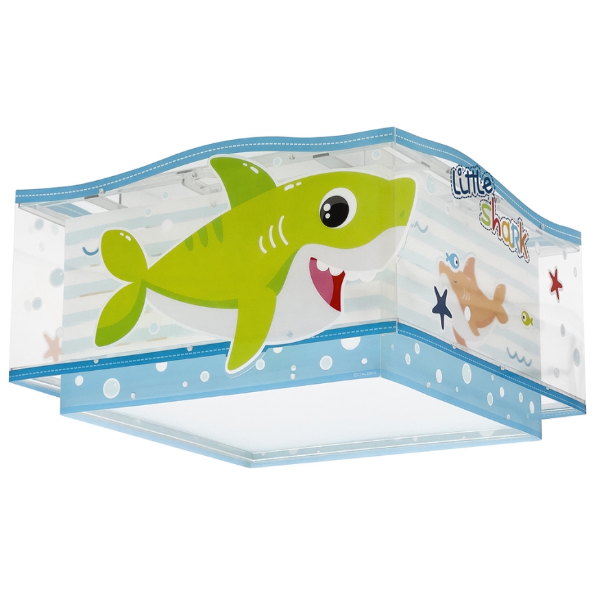 Dalber 63476 - Bērnu griestu lampa BABY SHARK 2xE27/60W/230V
