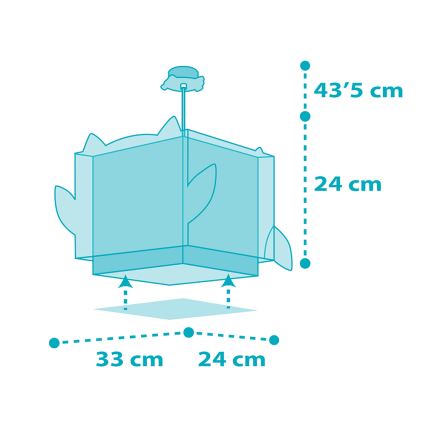 Dalber 64392 - Bērnu lustra LITTLE OWL 1xE27/60W/230V