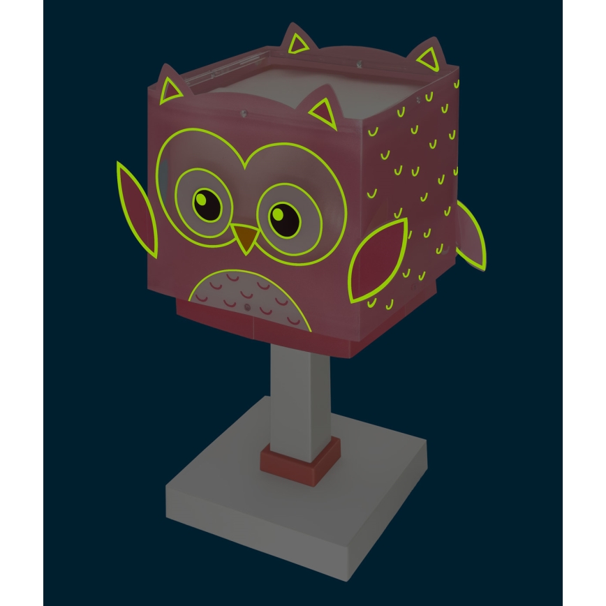 Dalber 64481N - LED bērnu lampiņa LITTLE OWL 1xG4/4W/230V rozā