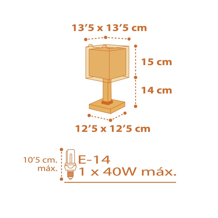 Dalber 64561 - Bērnu lampa LITTLE TIGER 1xE14/40W/230V