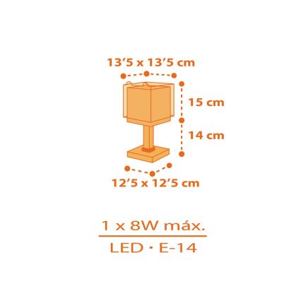 Dalber 64561N - LED bērnu lampiņa LITTLE TIGGER 1xG4/4W/230V, oranžā krāsā