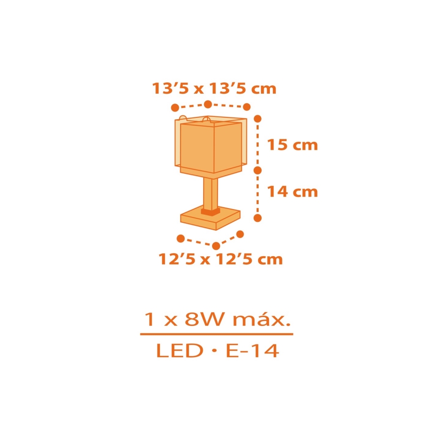 Dalber 64561N - LED bērnu lampiņa LITTLE TIGGER 1xG4/4W/230V, oranžā krāsā