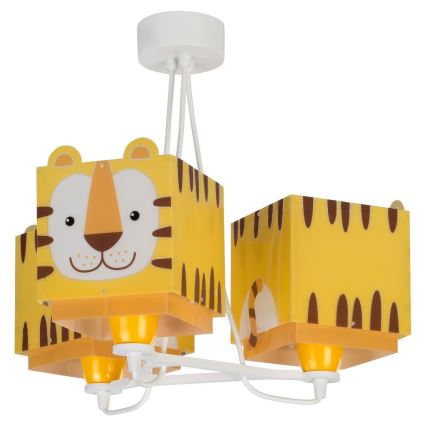 Dalber 64567 - Bērnu lustra LITTLE TIGER 3xE27/60W/230V