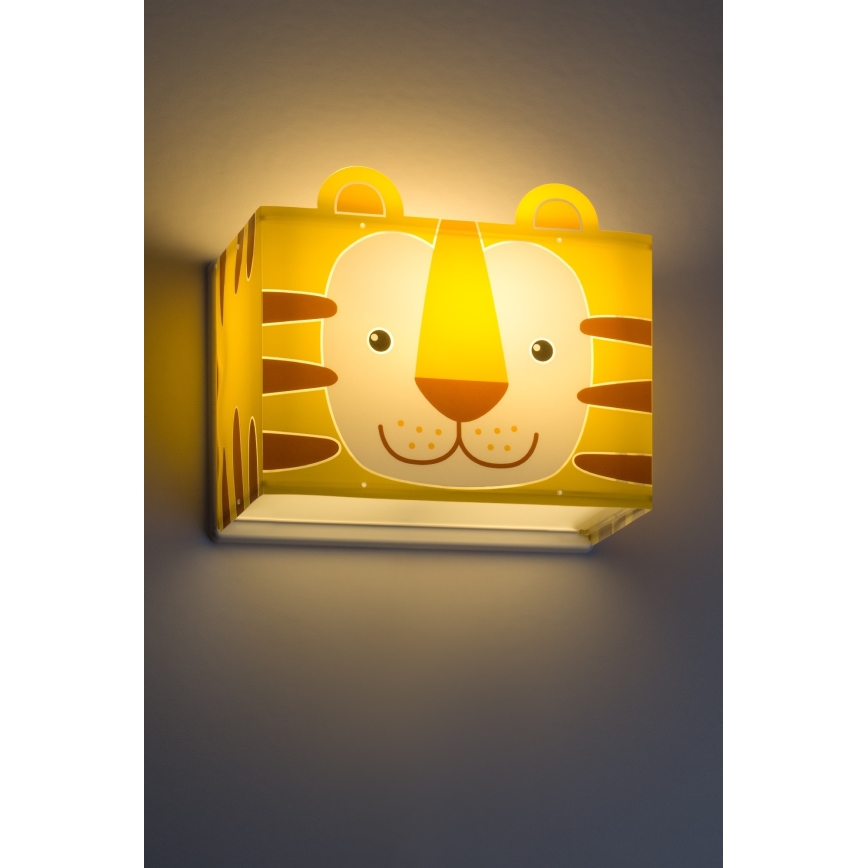 Dalber 64568 - Bērnu sienas gaismeklis LITTLE TIGER 1xE27/60W/230V