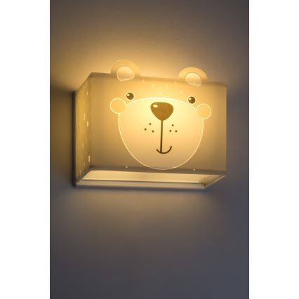 Dalber 64578 - Bērnu sienas gaismeklis LITTLE TEDDY 1xE27/60W/230V