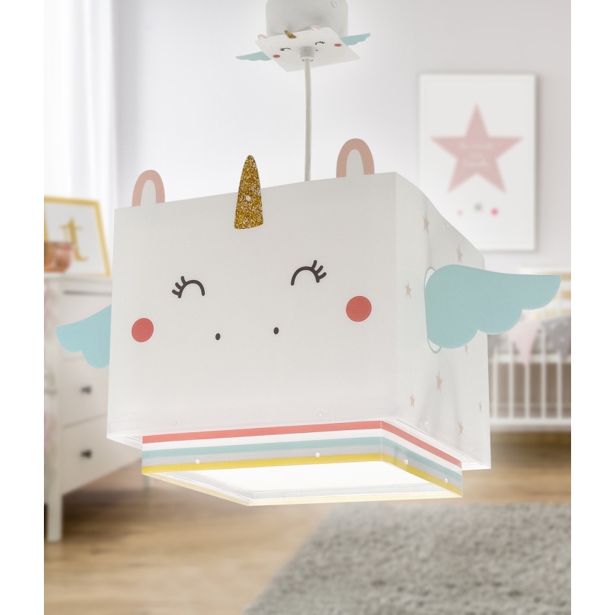 Dalber 64592 - Bērnu lustra LITTLE UNICORN 1xE27/15W/230V
