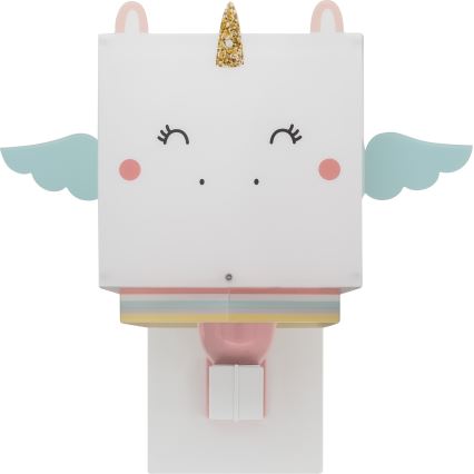 Dalber 64599 - Bērnu sienas lampa LITTLE UNICORN 1xE27/15W/230V