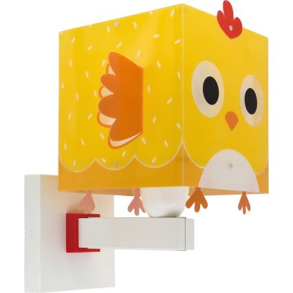 Dalber 64649 - Bērnu sienas lampa LITTLE CHICKEN 1xE27/15W/230V