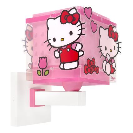 Dalber 73269 - Bērnu sienas lampa HELLO KITTY 1xE27/15W/230V rozā