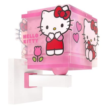 Dalber 73269 - Bērnu sienas lampa HELLO KITTY 1xE27/15W/230V rozā