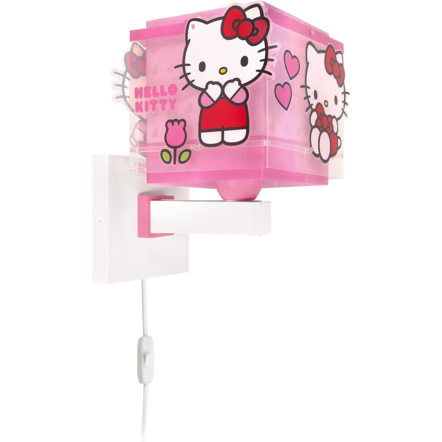 Dalber 73269 - Bērnu sienas lampa HELLO KITTY 1xE27/15W/230V rozā