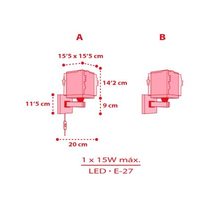 Dalber 73269 - Bērnu sienas lampa HELLO KITTY 1xE27/15W/230V rozā