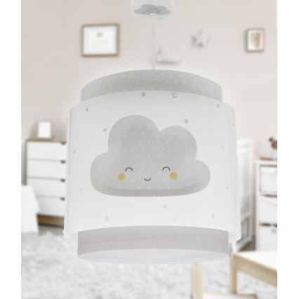 Dalber 76012E - Bērnu lustra BABY DREAMS 1xE27/15W/230V pelēka