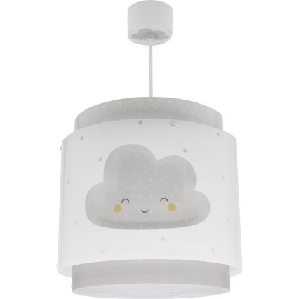 Dalber 76012E - Bērnu lustra BABY DREAMS 1xE27/15W/230V pelēka