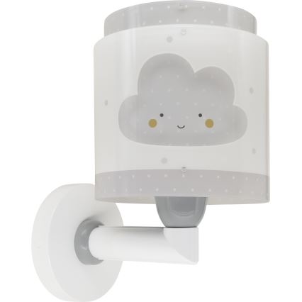 Dalber 76019E - Bērnu sienas lampa BABY DREAMS 1xE27/15W/230V pelēka