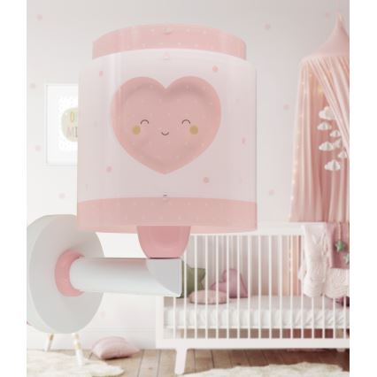 Dalber 76019S - Bērnu sienas lampa BABY DREAMS 1xE27/15W/230V rozā