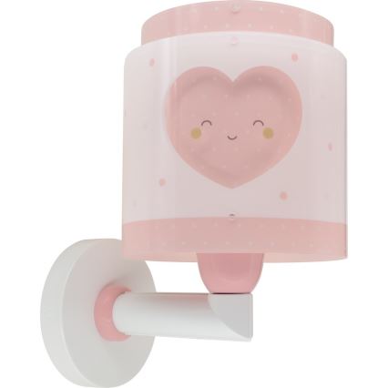 Dalber 76019S - Bērnu sienas lampa BABY DREAMS 1xE27/15W/230V rozā