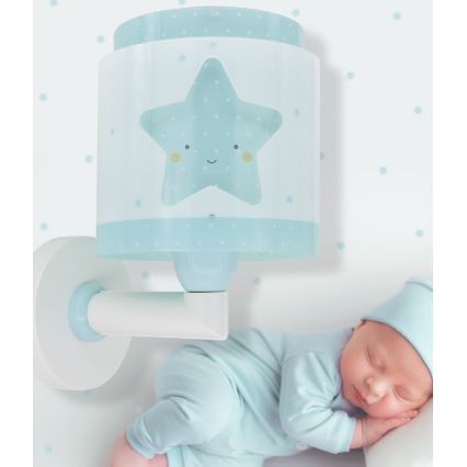 Dalber 76019T - Bērnu sienas lampa BABY DREAMS 1xE27/15W/230V zila