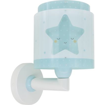 Dalber 76019T - Bērnu sienas lampa BABY DREAMS 1xE27/15W/230V zila