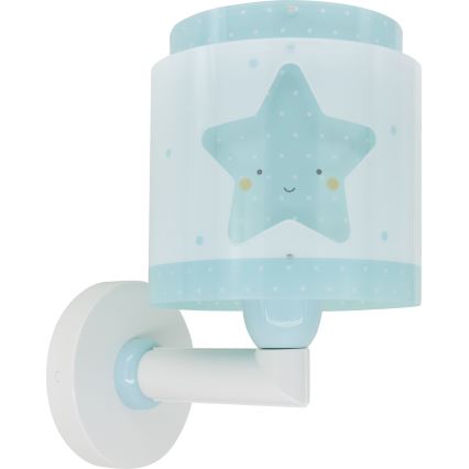 Dalber 76019T - Bērnu sienas lampa BABY DREAMS 1xE27/15W/230V zila