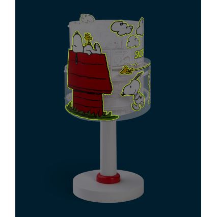 Dalber 76301 - LED bērnu lampiņa SNOOPY 1xG4/4W/230V balta/sarkana