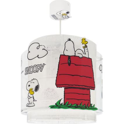 Dalber 76302 - Bērnu lustra SNOOPY 1xE27/15W/230V balta/sarkana