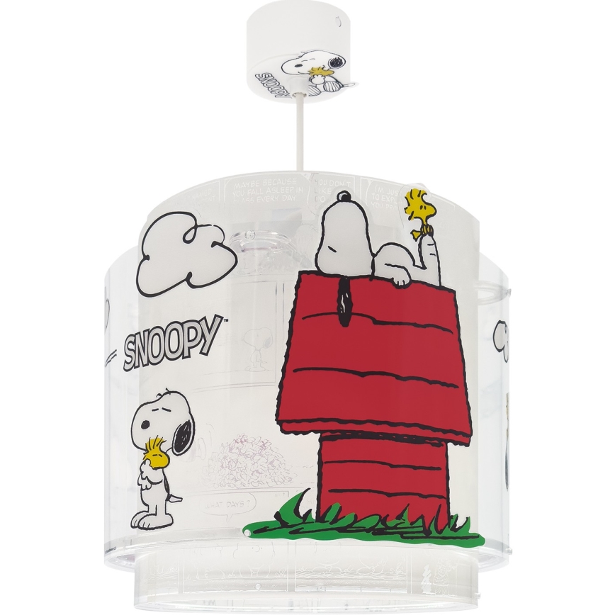 Dalber 76302 - Bērnu lustra SNOOPY 1xE27/15W/230V balta/sarkana