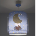 Dalber 76632 - Bērnu lustra MOON DREAMS 1xE27/15W/230V zila