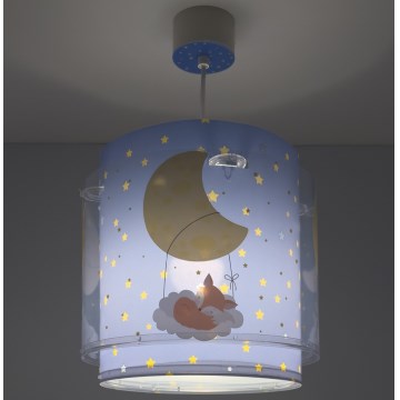 Dalber 76632 - Bērnu lustra MOON DREAMS 1xE27/15W/230V zila