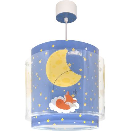 Dalber 76632 - Bērnu lustra MOON DREAMS 1xE27/15W/230V zila