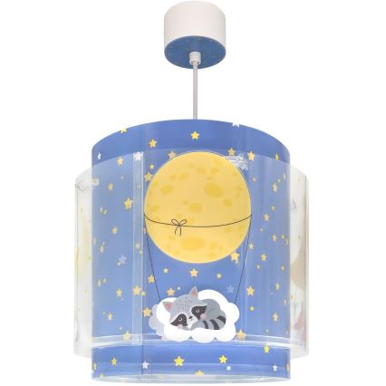 Dalber 76632 - Bērnu lustra MOON DREAMS 1xE27/15W/230V zila