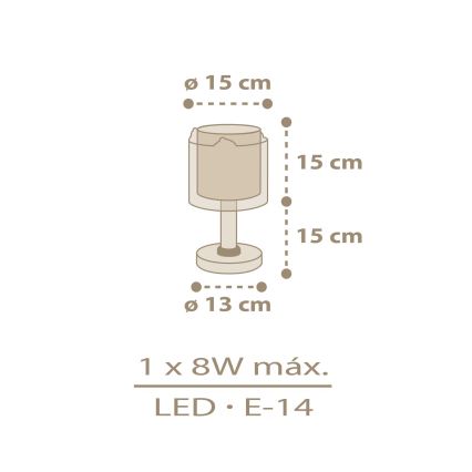 Dalber 76871 - Bērnu lampiņa BABY CHICK 1xE14/8W/230V