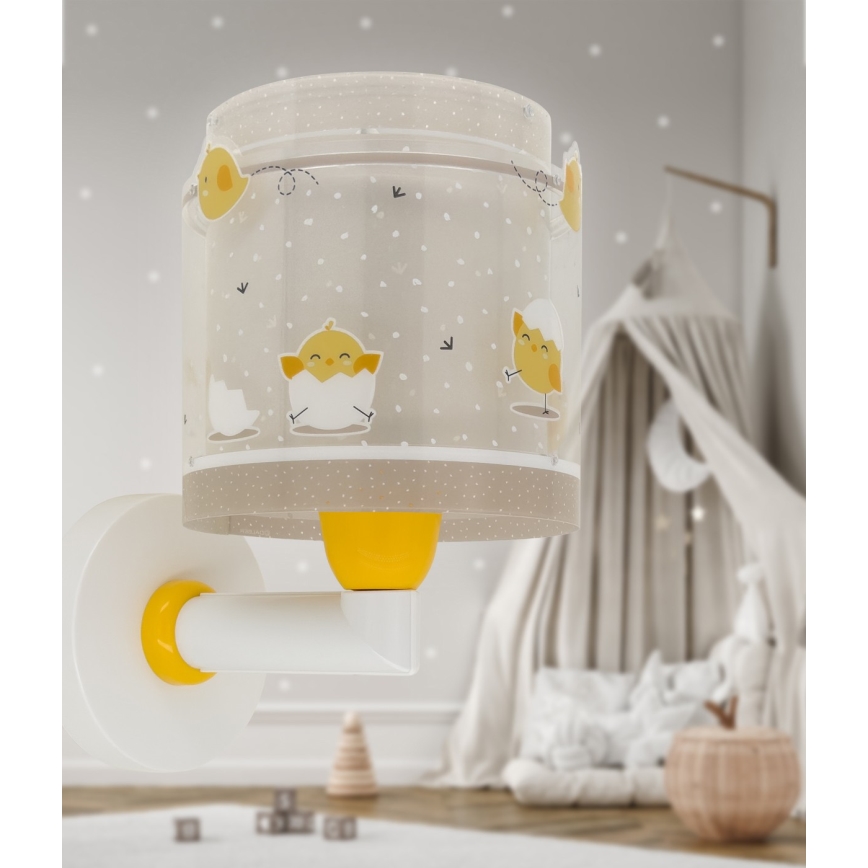 Dalber 76879 - Bērnu sienas lampa BABY CHICK 1xE27/15W/230V