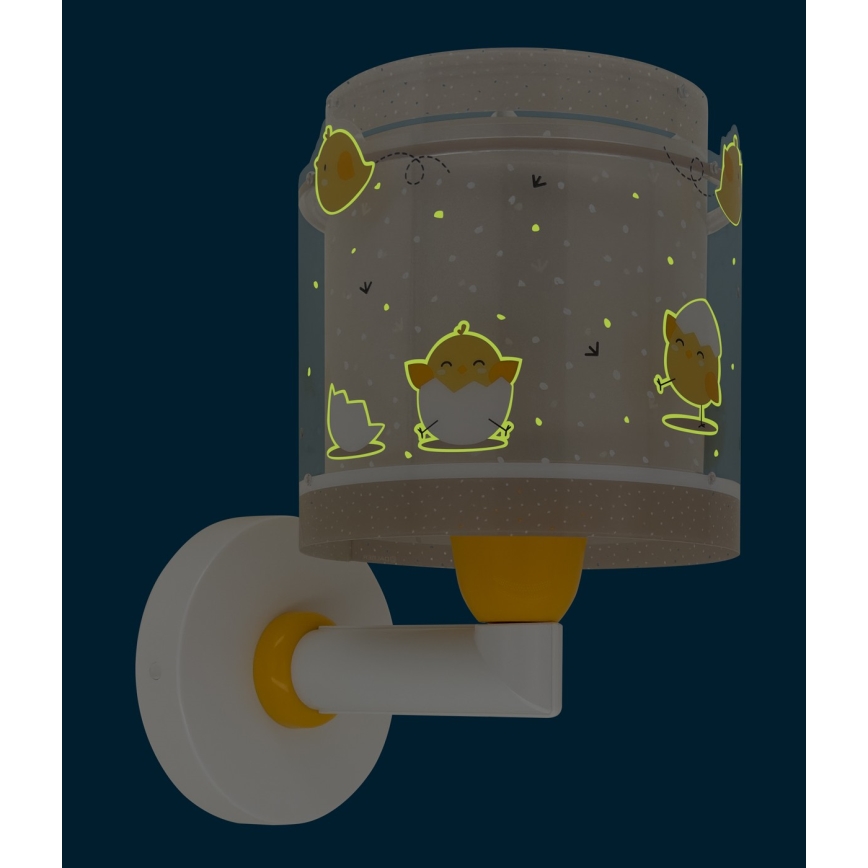 Dalber 76879 - Bērnu sienas lampa BABY CHICK 1xE27/15W/230V