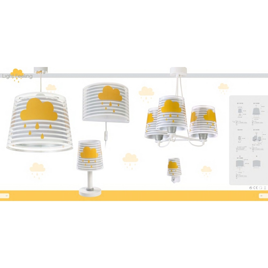 Dalber 81191E - Bērnu lampa LIGHT FEELING 1xE14/40W/230V
