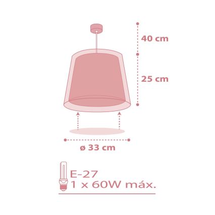 Dalber 81192S - Bērnu lustra LIGHT FEELING 1xE27/60W/230V